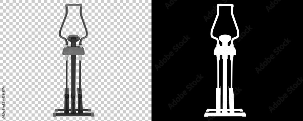 Poster gym stepper isolated on background with mask. 3d rendering - illustration