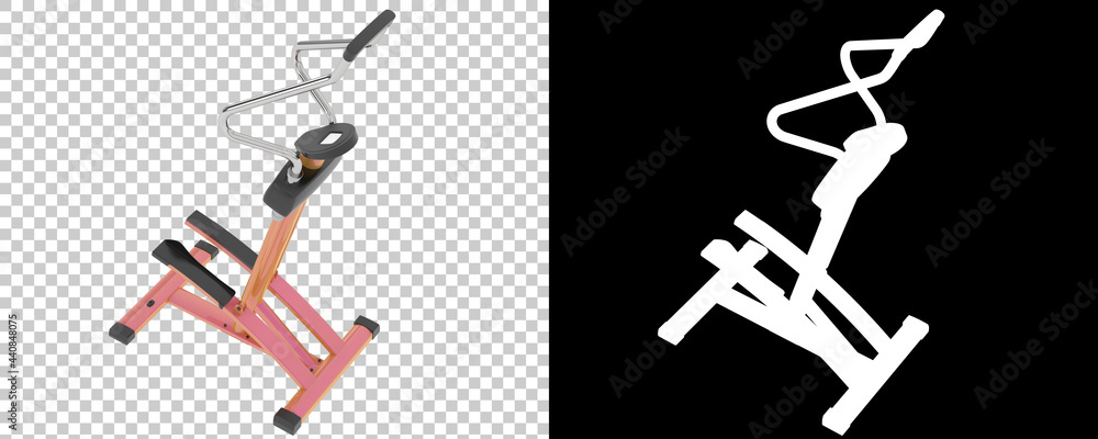 Poster gym stepper isolated on background with mask. 3d rendering - illustration