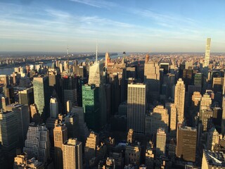 Obraz premium Lot of People Houses and Offices in New York City, United States of America, USA, North America