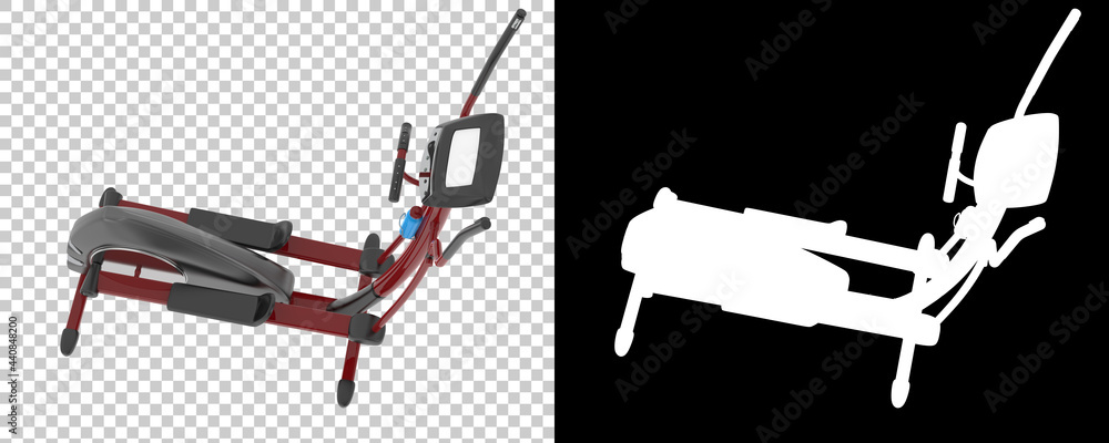 Poster Gym stepper isolated on background with mask. 3d rendering - illustration