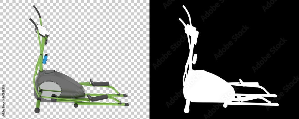 Poster gym stepper isolated on background with mask. 3d rendering - illustration