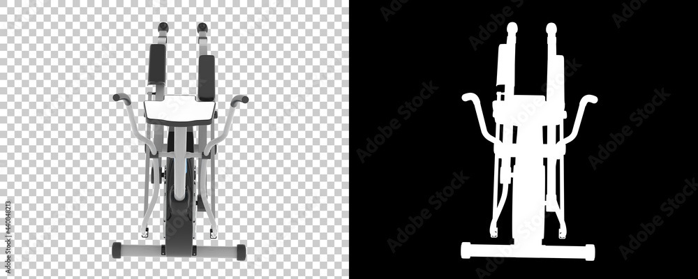 Poster Gym stepper isolated on background with mask. 3d rendering - illustration