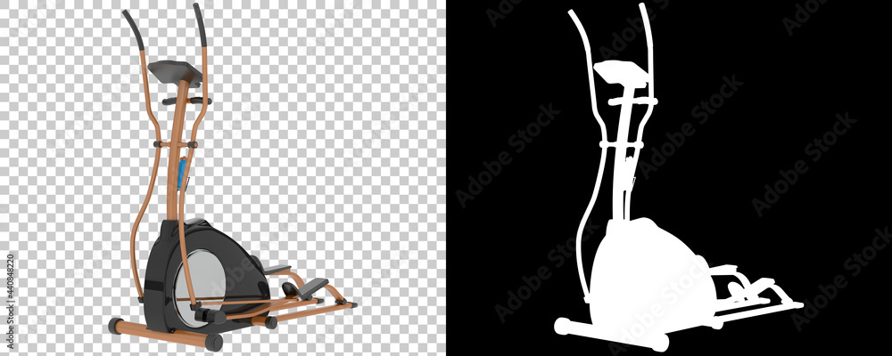 Poster gym stepper isolated on background with mask. 3d rendering - illustration