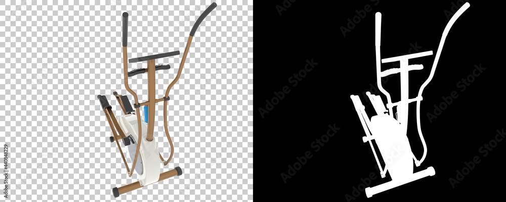 Poster gym stepper isolated on background with mask. 3d rendering - illustration