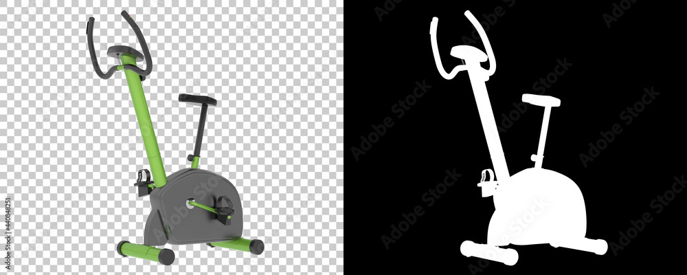 Poster Gym stepper isolated on background with mask. 3d rendering - illustration