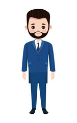 elegant bearded housband