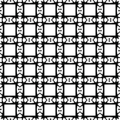 floral seamless pattern background. Geometric ornament for wallpapers and backgrounds. pattern with Black and white color. 