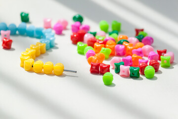 Kids activity to promote development, motor skills, thinking, coordination.