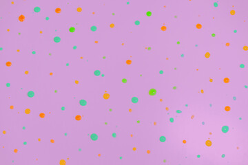 Colored drops of water, abctract background, toned, pettern.