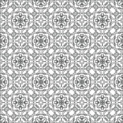 Vector geometric pattern. Repeating elements stylish background abstract ornament for wallpapers and backgrounds. pattern with Black and white color. 