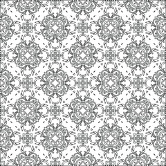 Vector geometric pattern. Repeating elements stylish background abstract ornament for wallpapers and backgrounds. pattern with Black and white color. 