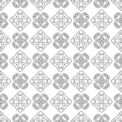 Vector geometric pattern. Repeating elements stylish background abstract ornament for wallpapers and backgrounds. pattern with Black and white color. 