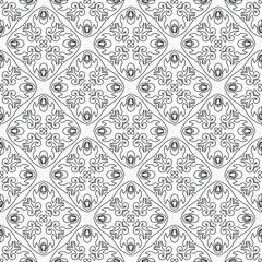 Vector geometric pattern. Repeating elements stylish background abstract ornament for wallpapers and backgrounds. pattern with Black and white color. 