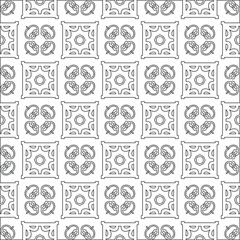 Vector geometric pattern. Repeating elements stylish background abstract ornament for wallpapers and backgrounds. pattern with Black and white color. 