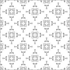 Vector geometric pattern. Repeating elements stylish background abstract ornament for wallpapers and backgrounds. pattern with Black and white color. 