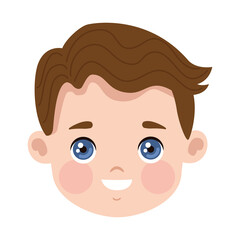 young man head