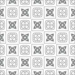 Vector geometric pattern. Repeating elements stylish background abstract ornament for wallpapers and backgrounds. pattern with Black and white color. 