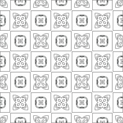 Vector geometric pattern. Repeating elements stylish background abstract ornament for wallpapers and backgrounds. pattern with Black and white color. 