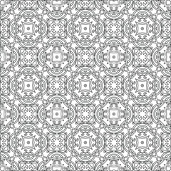 Vector geometric pattern. Repeating elements stylish background abstract ornament for wallpapers and backgrounds. pattern with Black and white color. 