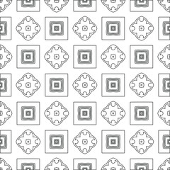 Vector geometric pattern. Repeating elements stylish background abstract ornament for wallpapers and backgrounds. pattern with Black and white color. 