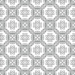 Vector geometric pattern. Repeating elements stylish background abstract ornament for wallpapers and backgrounds. pattern with Black and white color. 