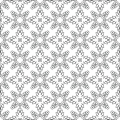Vector geometric pattern. Repeating elements stylish background abstract ornament for wallpapers and backgrounds. pattern with Black and white color. 