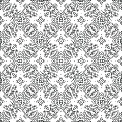 Vector geometric pattern. Repeating elements stylish background abstract ornament for wallpapers and backgrounds. pattern with Black and white color. 