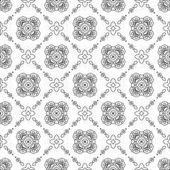 Vector geometric pattern. Repeating elements stylish background abstract ornament for wallpapers and backgrounds. pattern with Black and white color. 