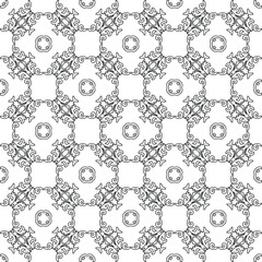 Vector geometric pattern. Repeating elements stylish background abstract ornament for wallpapers and backgrounds. pattern with Black and white color. 