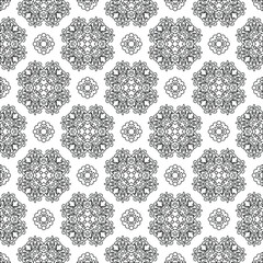Vector geometric pattern. Repeating elements stylish background abstract ornament for wallpapers and backgrounds. pattern with Black and white color. 