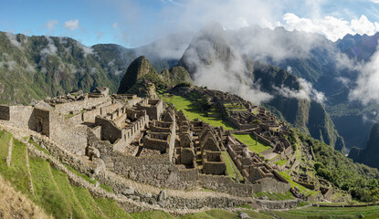 Machu Picchu panorama - obrazy, fototapety, plakaty