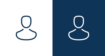 User outline icon for web and mobile