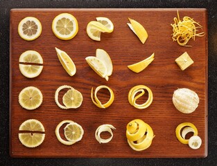 Lemon garnish