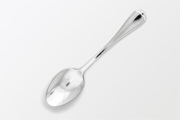 Classic cutlery metal spoon on a background