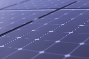 Solar panel cells close up - alternative energy.