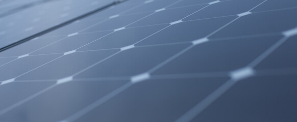 Solar panel cells close up - alternative energy.