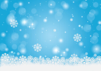 Blue winter background.