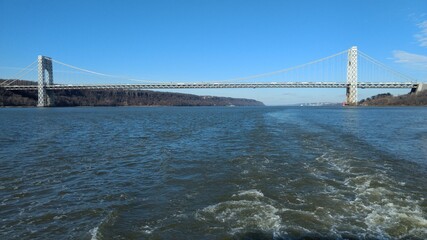 Bridge Crossing the Hudson River, New York, United States of America