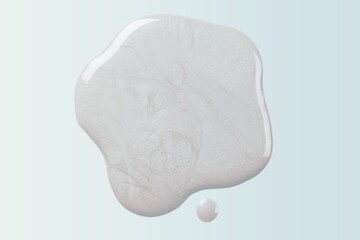 Liquid gel cosmetic smudge texture on the background.