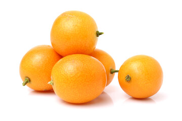 kumquat on white background