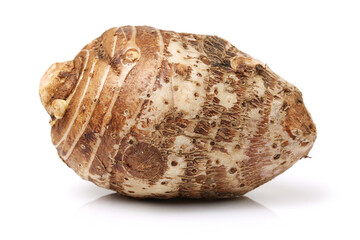 Taro on white background