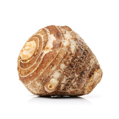 Taro on white background