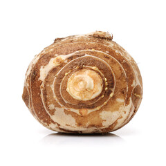 Taro on white background