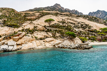 The Cala Maestra in the isle of Montecristo, in the Tyrrhenian Sea and part of the Tuscan Archipelago. It's a state nature reserve and inspired Alexandre Dumas' novel l The Count of Monte Cristo.