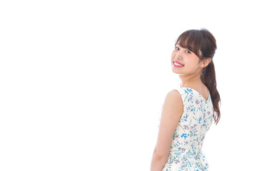 Beautiful young woman with smile