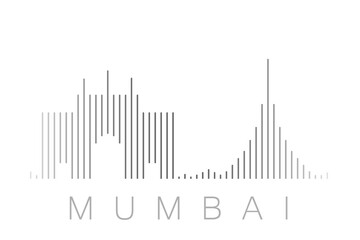 Vertical Bars Mumbai Landmark Skyline