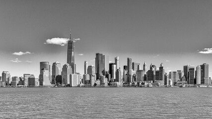 New York City Skyline in Black and White. Fineart treatment 