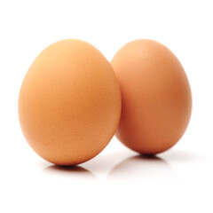 eggs isolated on white background