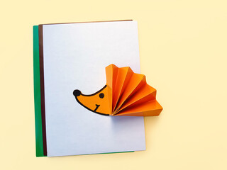 Step 6. Step-by-step photo instructions on how to make a hedgehog figurine out of paper with your...