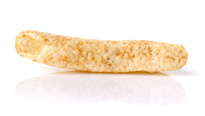 french fries on white background 